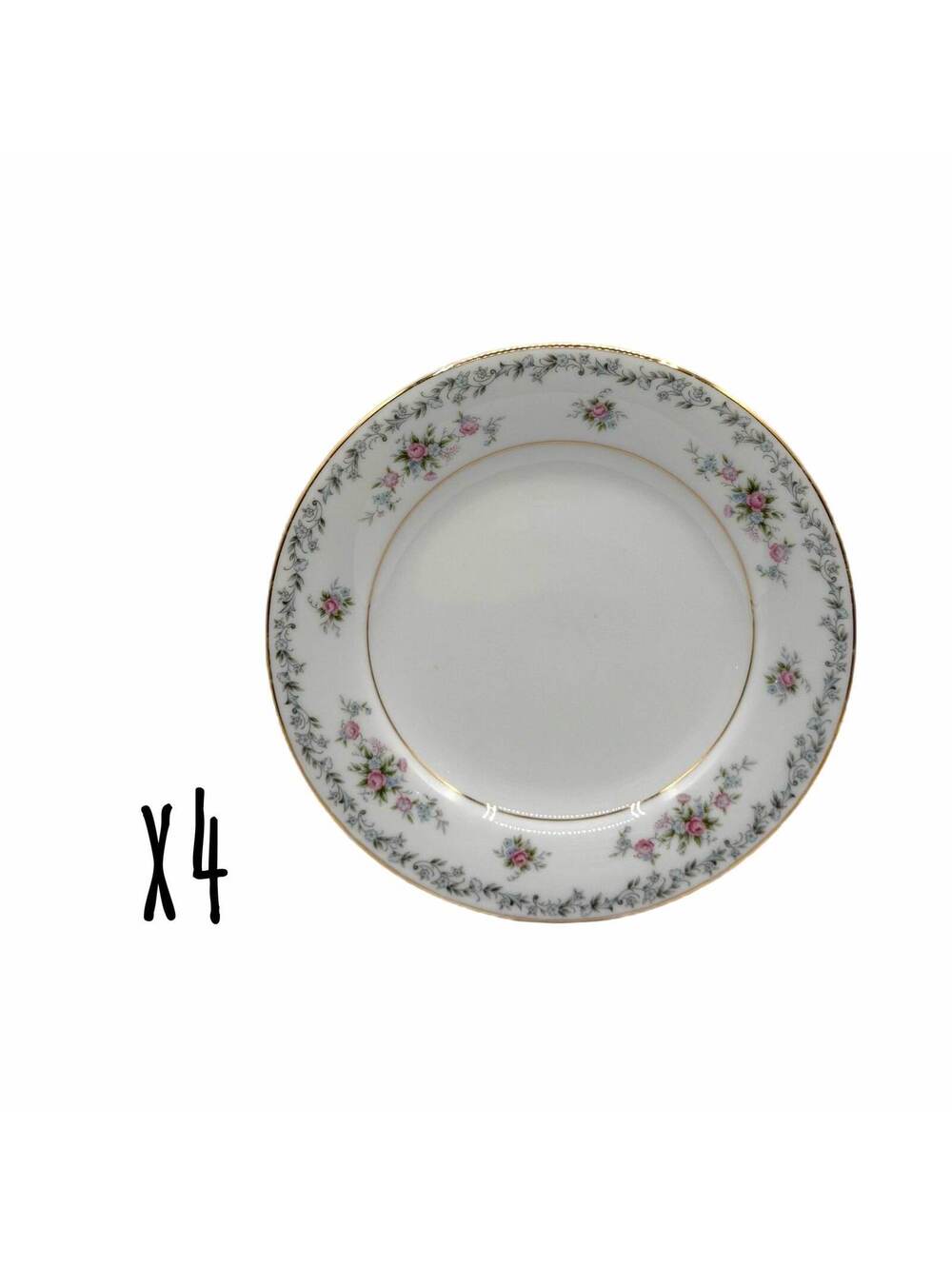 Set of 5 Vintage Noritake Barton 6.25” Bread Plates